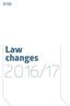 Outline summary of Law changes