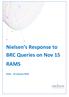 Nielsen s Response to BRC Queries on Nov 15 RAMS