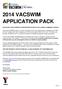 2014 VACSWIM APPLICATION PACK