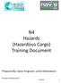 N4 Hazards (Hazardous Cargo) Training Document