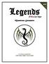 MON. Legends. Of Blood and Magic. Monstrous Encounters. A Fantasy Supplement Varner, Playter, Force & Jensen