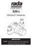 320 c PRODUCT MANUAL IMPORTANT