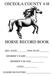 OSCEOLA COUNTY 4-H HORSE RECORD BOOK