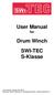 User Manual for Drum Winch SWI-TEC S-Klasse