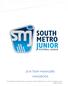 2018 TEAM MANAGERS HANDBOOK. This handbook should be read in conjunction with the SMJFL By-Laws which are available on the league website.