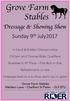 Grove Farm Stables. In-hand & Ridden Championship. Chiltern and Thames Rider Qualifiers. Refreshments on site