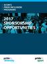 ACON S PRIDE INCLUSION PROGRAMS 2017 SPONSORSHIP OPPORTUNITIES