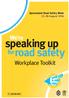 speaking up forroad safety