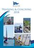 Chichester Yacht Club. Training & Coaching 2018