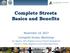 Complete Streets Basics and Benefits