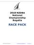 2018 NZDBA National Championship Regatta RACE PACK