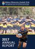 Sydney University Football Club THE BIRTHPLACE OF AUSTRALIAN RUGBY 2017 ANNUAL REPORT