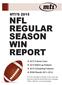 NFL REGULAR SEASON WIN REPORT