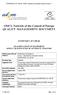 OMCL Network of the Council of Europe QUALITY MANAGEMENT DOCUMENT