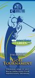 5th Annual. Golf Tournament. Thursday, April 27, 2017 Back Creek Golf Club Middletown, Delaware