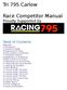 Race Competitor Manual Proudly Supported by