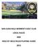 SAN JUAN HILLS WOMEN S GOLF CLUB LOCAL RULES AND HOLE BY HOLE RULES PLAYING GUIDE TABLE of CONTENTS
