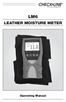 LM6 LEATHER MOISTURE METER