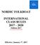 NORDIC FOLKBOAT. INTERNATIONAL CLASS RULES Edition 2017 (Latest changes/amendments in RED)
