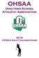 OHSAA. Ohio High School Athletic Association OHSAA Golf Coaches Guide