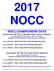 2017 NOCC. 1:00pm (Field #1) NOCC Frosh-Soph. BLUE Championship Game. 3:00pm (Field #1) NOCC Varsity BLUE Championship Game