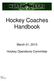 Hockey Coaches Handbook