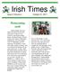Irish Times. Homecoming week. Issue 3 Volume 4 October 31, 2017