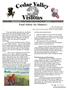 Visions Winter 2009 Cedar County Conservation Board Volume 21 Issue 4