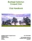 Budleigh Salterton Croquet Club. Club Handbook