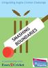 Girlguiding Anglia Cricket Challenge SMASHING BOUNDARIES. In partnership with: