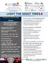 LIGHT THE NIGHT TIMES The Official Newsletter of the 18th Annual Light The Night Walk