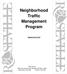 Neighborhood Traffic Management Program Adopted July 9, 2012