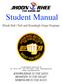 Student Manual. Black Belt Club and Kneehigh Ninja Program