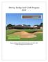 Murray Bridge Golf Club Program 2018