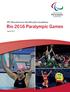 IPC Manufacturer Identification Guidelines Rio 2016 Paralympic Games. August 2015