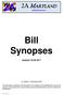 Bill Synopses Updated: