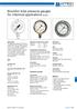 Bourdon tube pressure gauges for chemical applications EN 837-1
