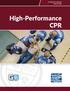 STUDENT BOOK STUDENT BOOK PREVIEW. High-Performance CPR