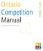 ONTARIO COMPETITION MANUAL