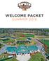 WELCOME PACKET SUMMER 2018