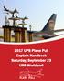 2017 UPS Plane Pull Captain Handbook Saturday, September 23 UPS Worldport