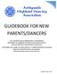 GUIDEBOOK FOR NEW PARENTS/DANCERS