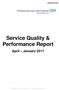 Service Quality & Performance Report