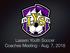 Lassen Youth Soccer Coaches Meeting - Aug. 7, 2018