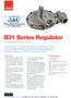 B31 Series Regulator Light Commercial and Industrial Regulator