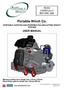 Portable Winch Co. USER MANUAL READ CAREFULLY BEFORE USE PORTABLE CAPSTAN GAS-POWERED PULLING/LIFTING WINCH TM PCH1000