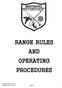 RANGE RULES AND OPERATING PROCEDURES