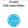 WAKO Full contact Rules