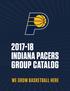 INDIANA PACERS GROUP CATALOG WE GROW BASKETBALL HERE