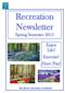 Recreation Newsletter